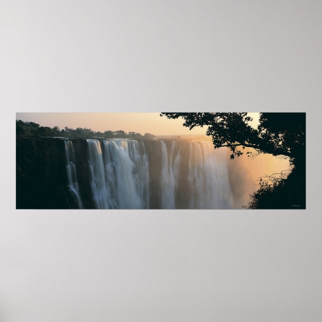 Poster Victoria Falls, Zimbabwe, Afrique (Devant)