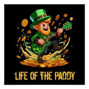 Poster Vie du paddy, jour de la Saint-Patrick