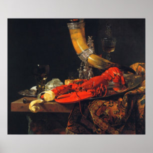 Poster Vie morte par Willem Kalf