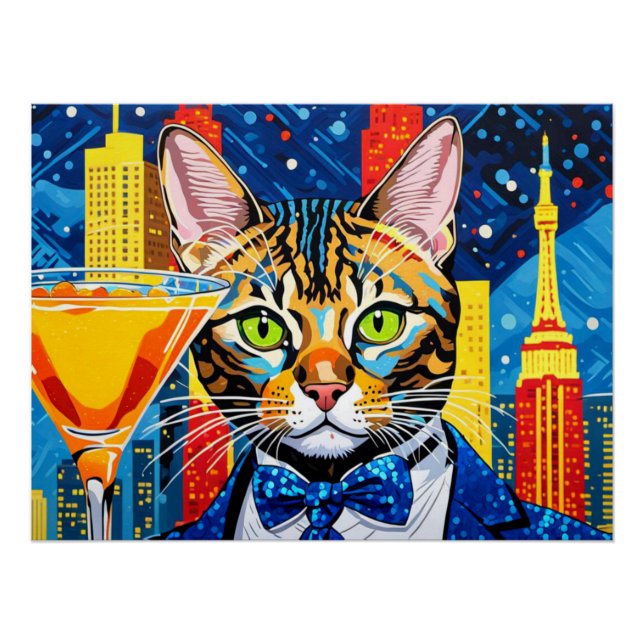 POSTER VIE NOCTURNE DE BENGAL CAT VEGAS (Devant)