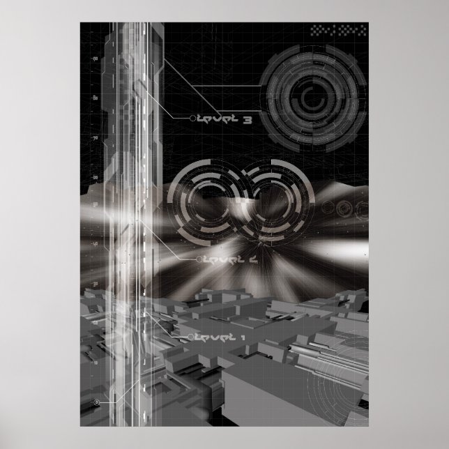 Poster vie spatiale (Devant)