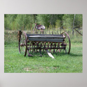 Poster Vieil équipement de ferme