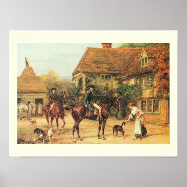 Poster Vieille scène de campagne (Devant)