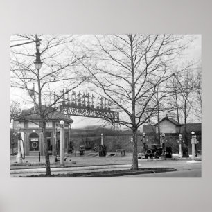 Poster Vieille station service 1925