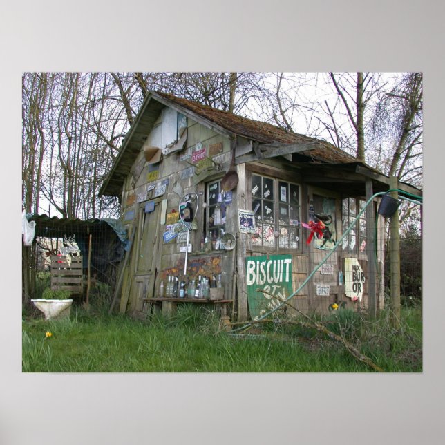 Poster Vieille structure raggée (Devant)