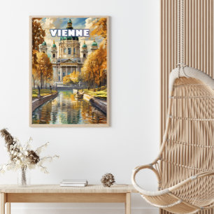 Poster Vienne, où le café est un art, une passion