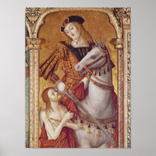 Poster Vierge et enfant avec SS. Gregory et Martin