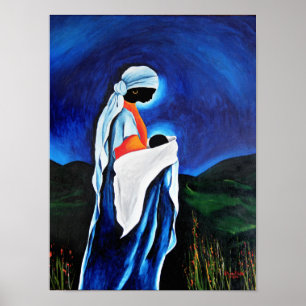 Poster Vierge et enfant - Fils bien-aimé 2008