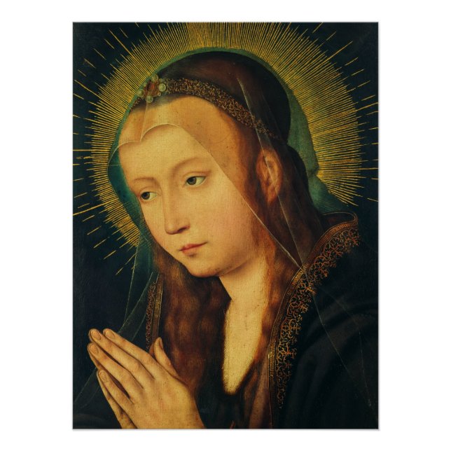Poster Vierge Marie en prière (Devant)