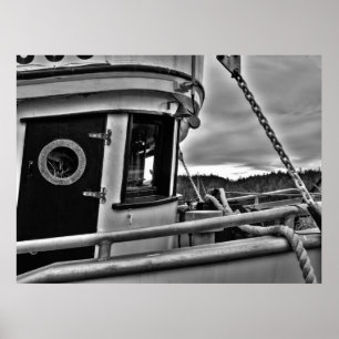 Poster Vieux bateau de pêche - Imprimantes d'art