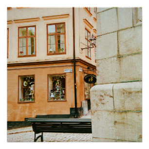 Poster Vieux Stockholm, Gamla Stan, Suède