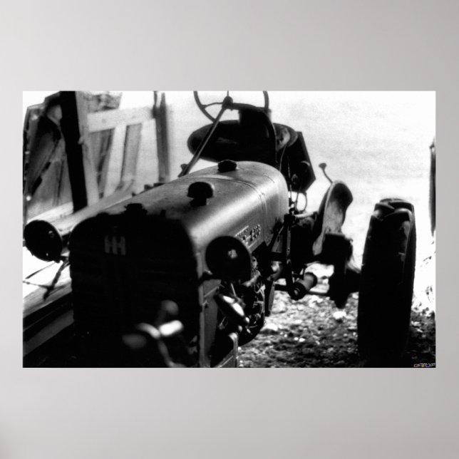 Poster Vieux tracteur (Devant)
