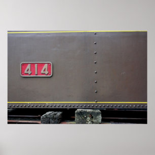 Poster Vieux train Mastrou Je suis à terre pour maintenan