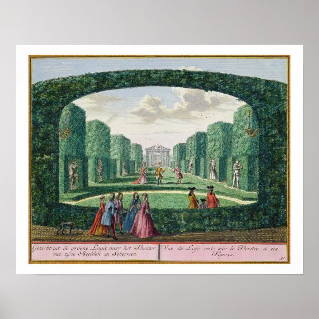 Poster View from the green loggia to the theatre, from 'h (Devant)