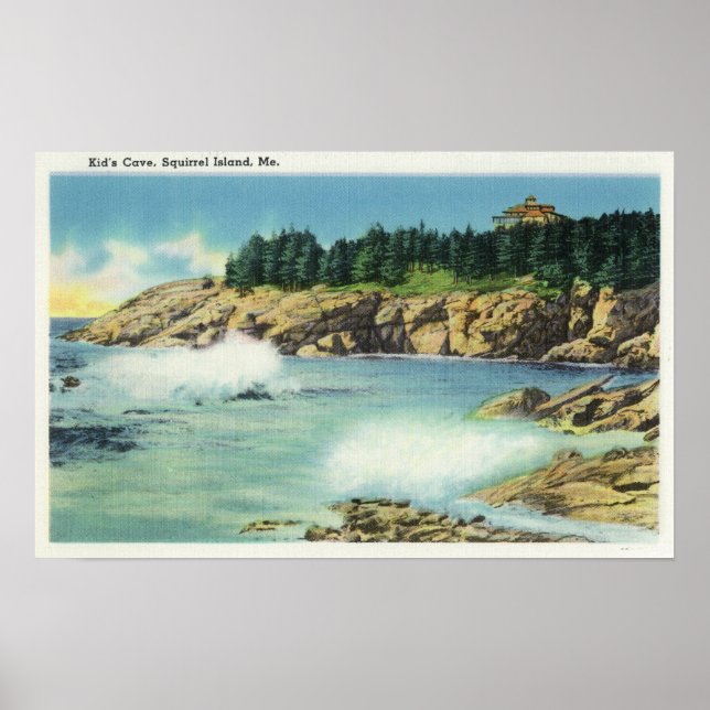 Poster View of Kid's Cave at Squirrel Island (Devant)