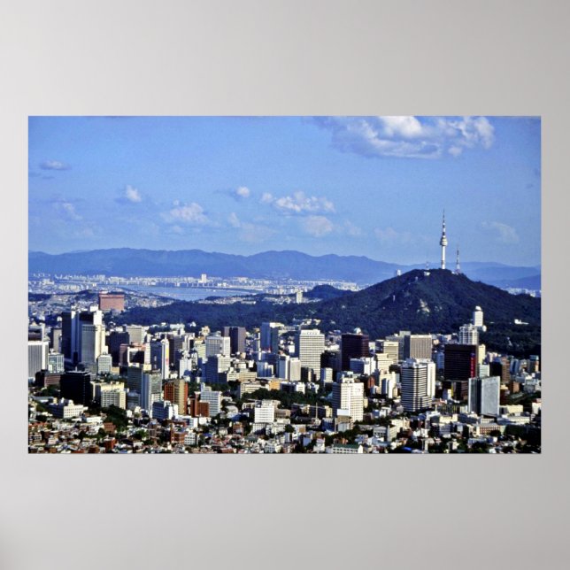 Poster View Of Seoul From Ansan (Devant)