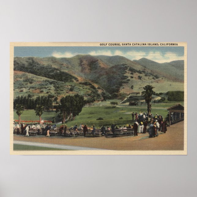Poster View of the Golf Course (Devant)