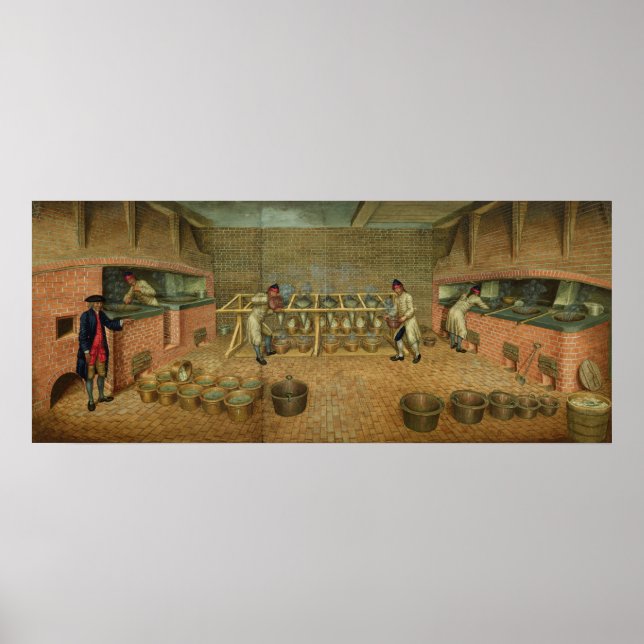 Poster View of the Interior of the Laboratory (Devant)