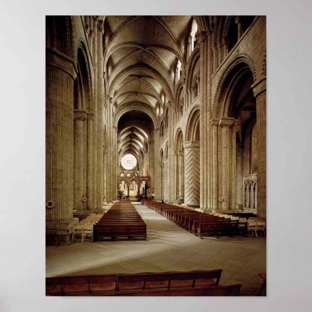 Poster View of the nave, built 1093-1289 (Devant)