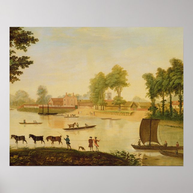 Poster View of the Shepperton on the River Thames, after (Devant)