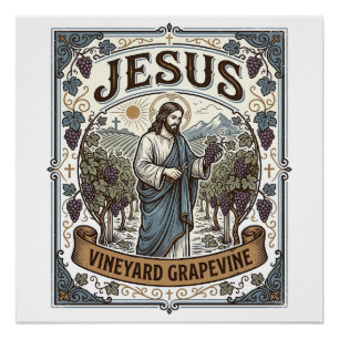 Poster Vigne de Jésus Vigne de Jésus Vigne de Jésus Vigne