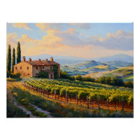 Vignobles d'or en Toscane : Une campagne rustique