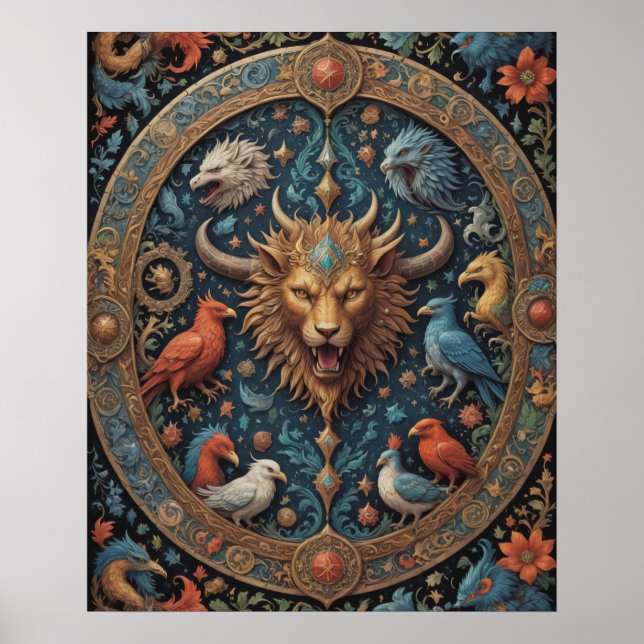 Poster Viking Lion Shield (Devant)