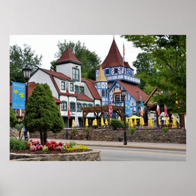 Poster Village alpin (Devant)