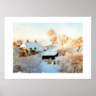 Poster Village de Childrey, Oxfordshire