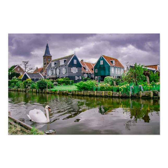 Poster Village néerlandais Marken (Devant)