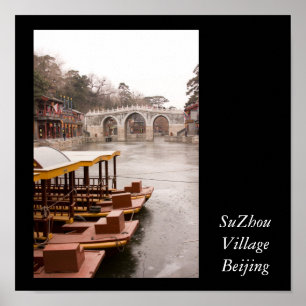 Poster Village Pékin de Suzhou