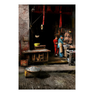 Poster Ville - Californie - Fish Alley sent mauvais comme
