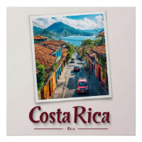 Ville côtière tropicale du Costa Rica