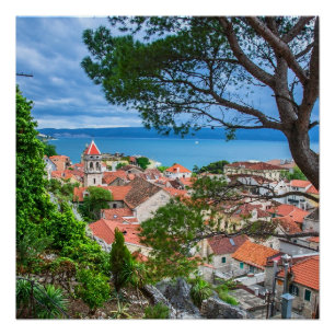 Poster Ville croate d'Omis