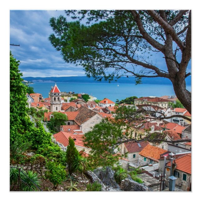 Poster Ville croate d'Omis (Devant)