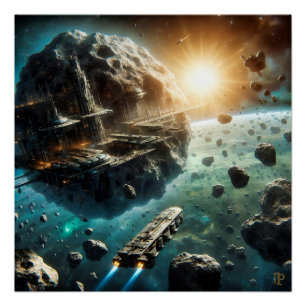 Poster Ville d'Astéroïde