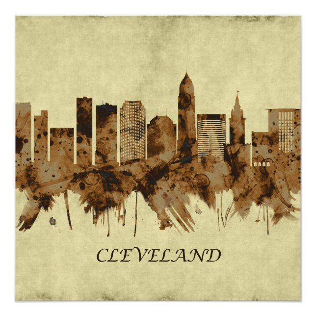 Poster Ville de Cleveland Ohio (Devant)