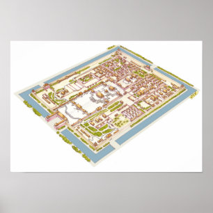 Poster Ville de Forbbiden Pékin