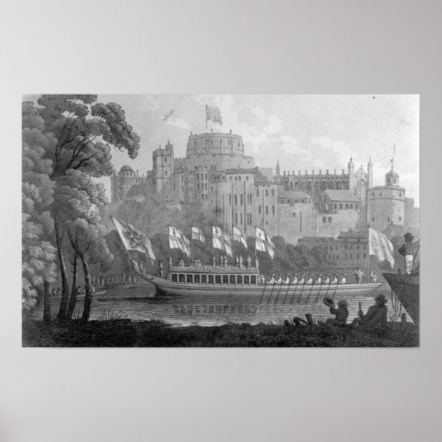 Poster Ville de London State Barge (Devant)