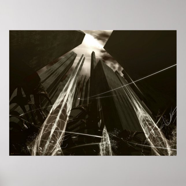 POSTER VILLE MODERNE (Devant)