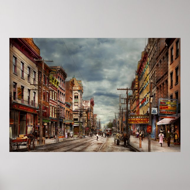 Poster Ville - NY - Le marché en constante évolution 1906 (Devant)