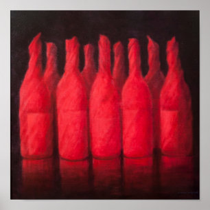 Poster Vin enveloppé par rouge 2012