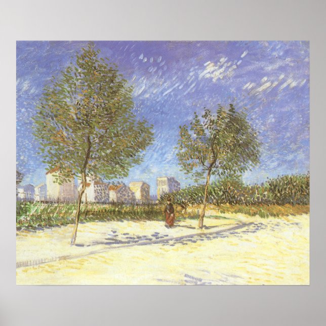 Poster Vincent van Gogh - A la périphérie de Paris (Devant)