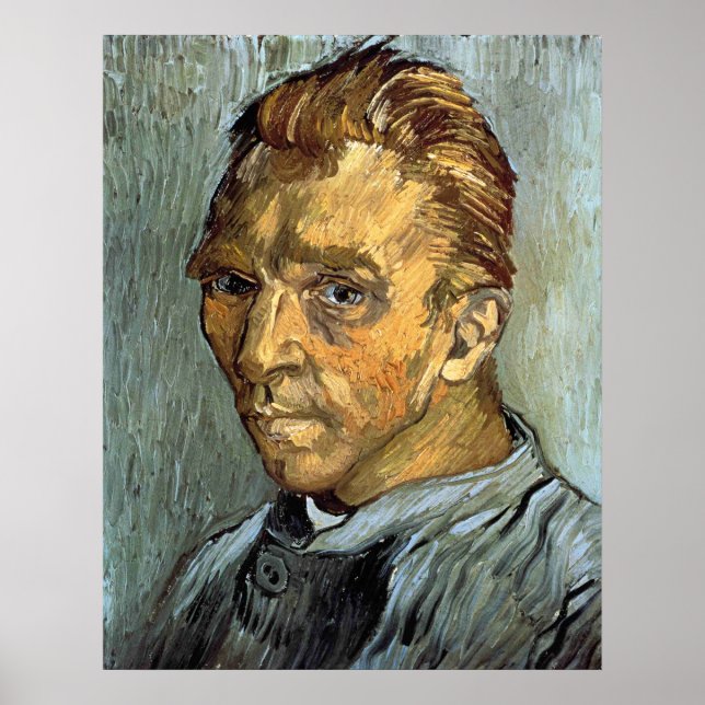 Poster VINCENT VAN GOGH - Autoportrait sans barbe (Devant)