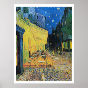 POSTER : Vincent Van Gogh : CAFE TERRASSE