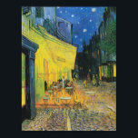 Poster Vincent van Gogh Café Terrasse en soirée<br><div class="desc">Un des tableaux les plus emblématiques de Vincent van Gogh,  Cafe Terrace at Night.</div>
