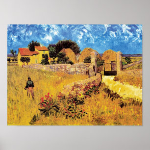 Poster Vincent Van Gogh - Ferme en Provence Beaux-Arts