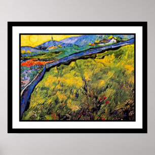 Poster Vincent Van Gogh - Field Of Spring Wheat