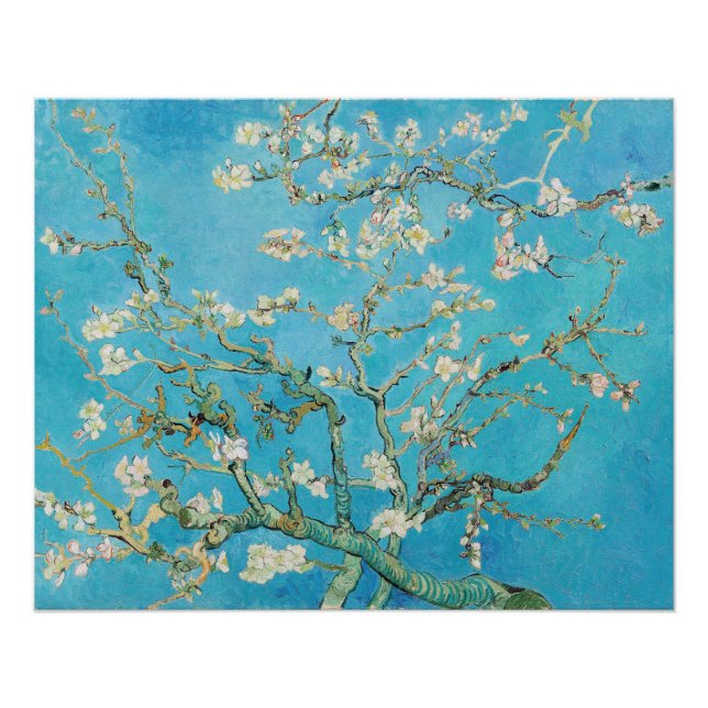Poster Vincent van Gogh - Floraison des amandiers (Devant)