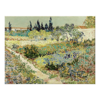 Poster Vincent Van Gogh Garden à Arles 1888